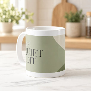 The Quiet Edit Minimal Serif Mug