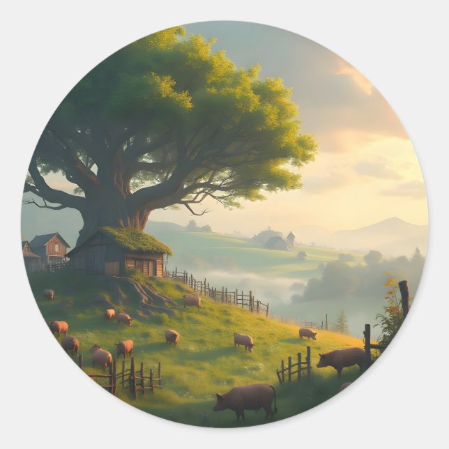 The Quiet Farm -  Classic Round Sticker (Front)