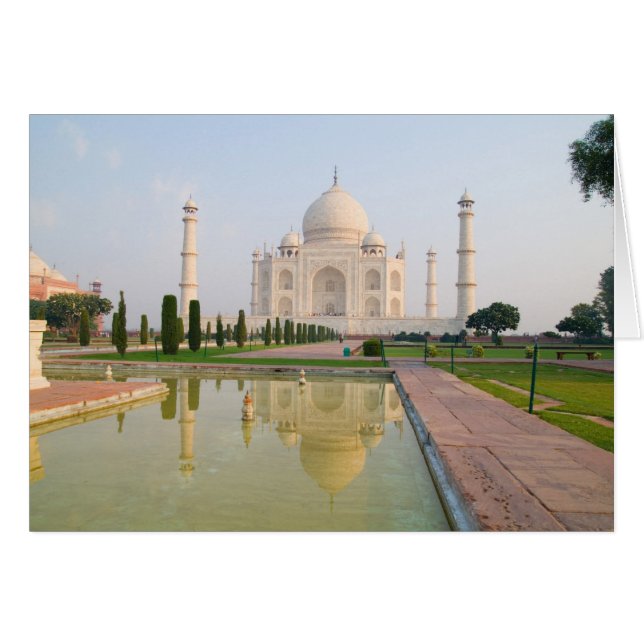 The quiet peaceful Taj Mahal at sunrise one of (Front Horizontal)