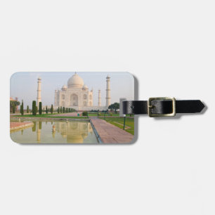 The quiet peaceful Taj Mahal at sunrise one of Luggage Tag
