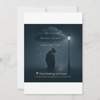 The Quiet Spiral – Realistic Overthinking Tee Invitation