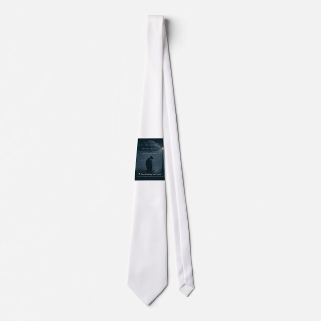The Quiet Spiral – Realistic Overthinking Tee Tie (Front)