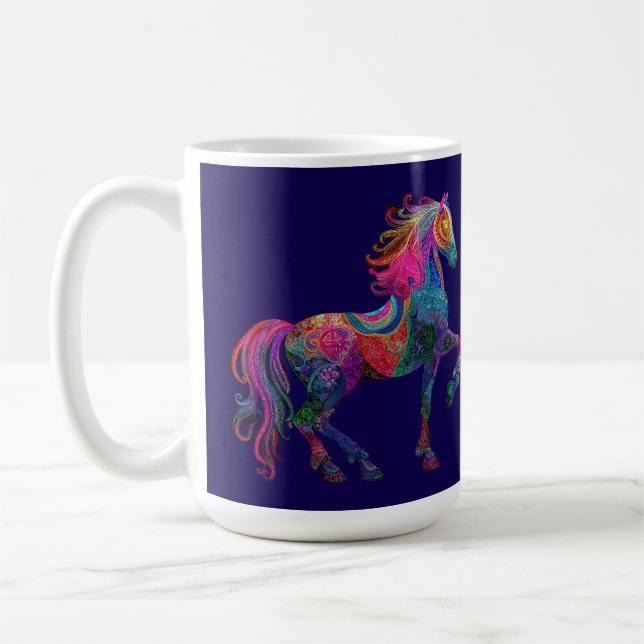 The Quilted Horse Coffee Mug (Left)