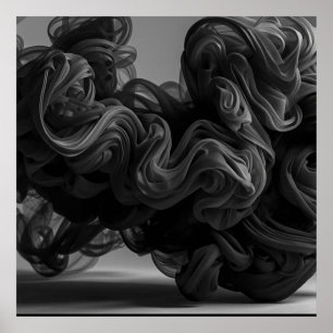 The Quintessential Cloud of Black Smoke on a Wall Poster