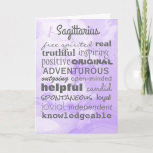 The Quintessential Sagittarius Birthday Card