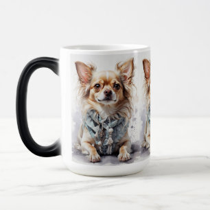 The Quirky Dog Log Mug"Paws & sips Magic Mug