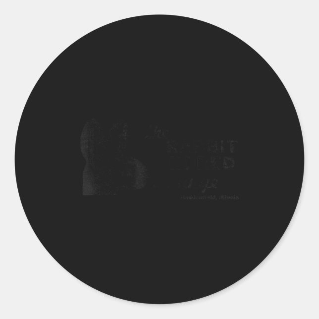 The Rabbit In Red Lounge Halloween  Classic Round Sticker (Front)