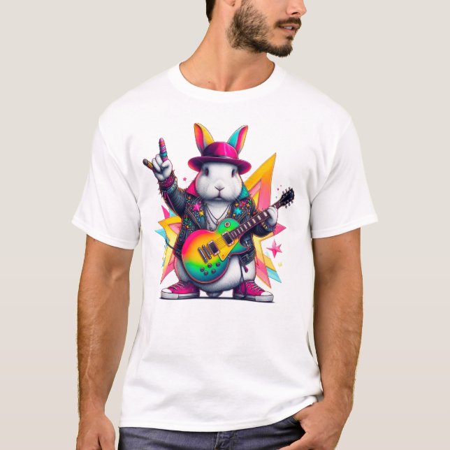 The rabbit rockstar T-Shirt (Front)