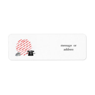 The Rabbit & the Magic Hat Photo Frame Return Address Label