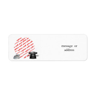 The Rabbit & the Magic Hat Photo Frame Return Address Label