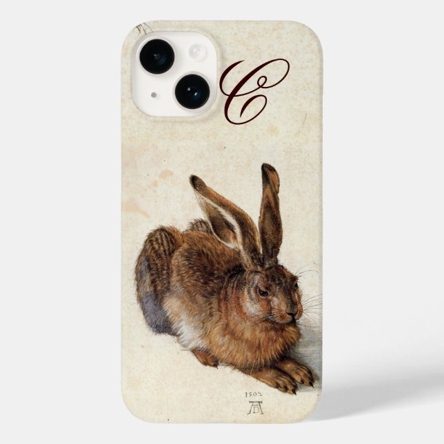 THE RABBIT ( Young Hare )  Monogram Case-Mate iPhone Case (Back)