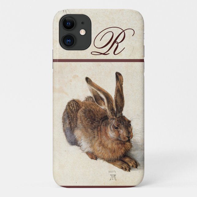 THE RABBIT ( Young Hare )  Monogram Case-Mate iPhone Case (Back)