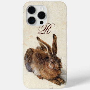 THE RABBIT ( Young Hare )  Monogram iPhone 15 Pro Max Case