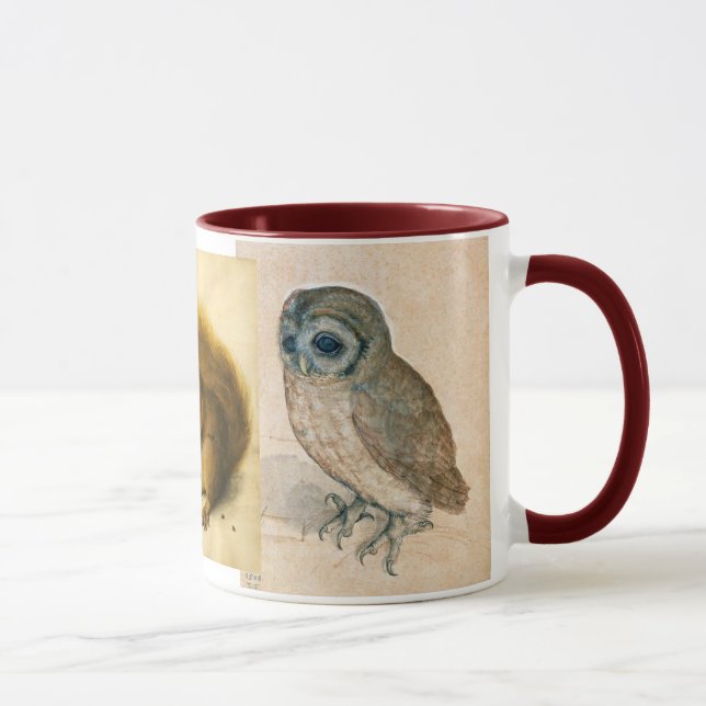 The Rabbit ( Young Hare ) ,Squirrels and Owl Mug (Right)