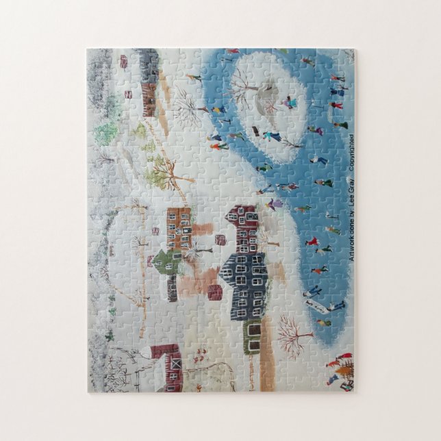 The Race Around The Pond Jigsaw Puzzle (Vertical)