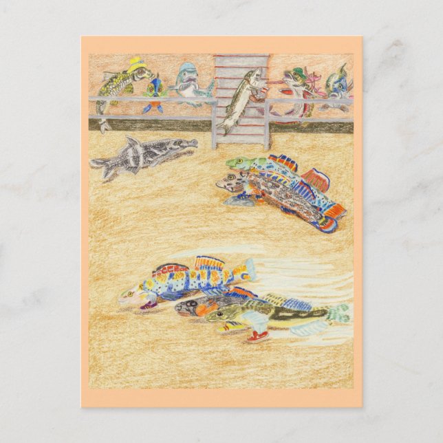 The Race Is On Postcard (Front)