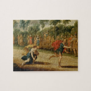The Race of Atalanta and Hippomenes (oil on panel) Jigsaw Puzzle