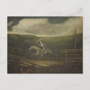 The Race Track Or Death On A Pale Horse Postcard