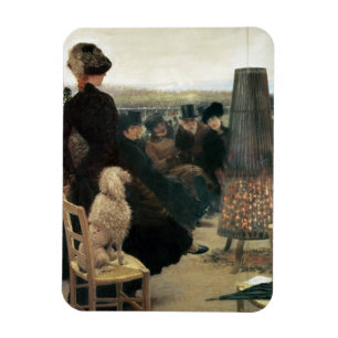 The Races at Auteuil, part of a triptych (oil on c Magnet