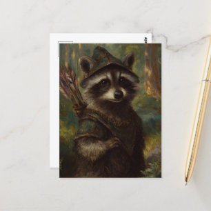 The Racoon Archer Postcard