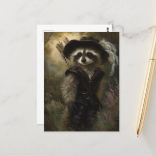 The Racoon Archery Specialist Dressed in Black Postcard