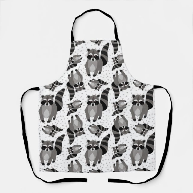 The Racoon Family is Coming to Dinner Apron (Front)