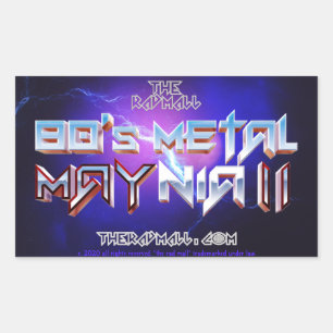 The Rad Mall "80's Metal MAYnia II" Stickers