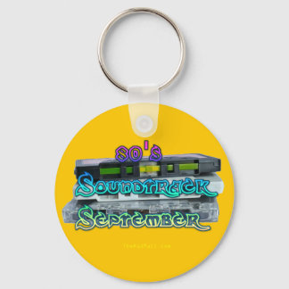 The Rad Mall "80's Soundtrack Sept" Button-style Key Ring