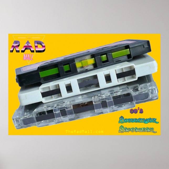 The Rad Mall "80's Soundtrack September" Poster (Front)