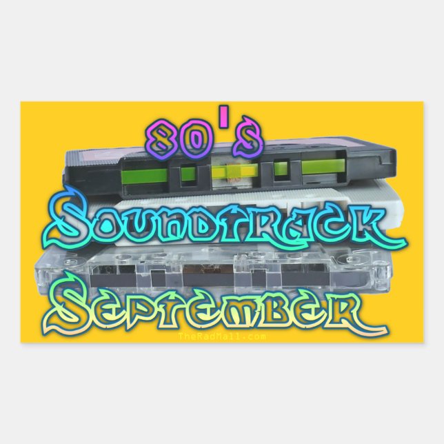 The Rad Mall "80's Soundtrack September" Stickers (Front)
