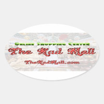 The Rad Mall "HOLIDAYS" Oval Stickers (sheet of 4)
