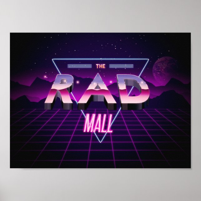 The Rad Mall "Wave 3" 12in x 9in Poster (Front)