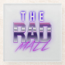 The Rad Mall "Wave 4" Glass Coaster (4in x 4in)