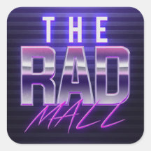 The Rad Mall "Wave 4" Stickers (3in x 3in)