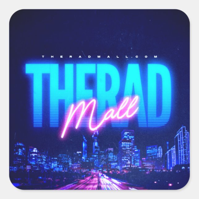 The Rad Mall "Wave 6" Mini Stickers (20ct) (Front)