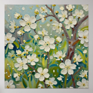 The Radiant Awakening: A Textural Symphony Poster