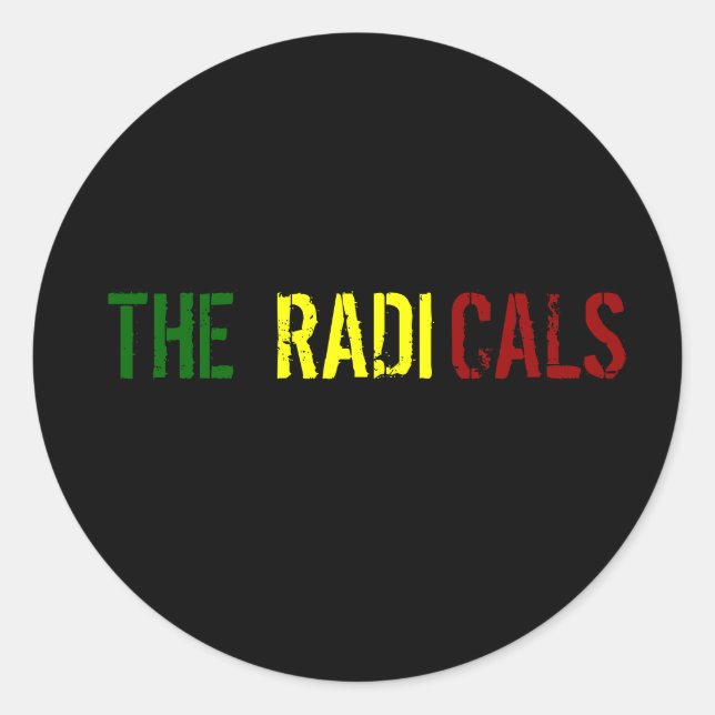 The Radicals Classic Round Sticker (Front)