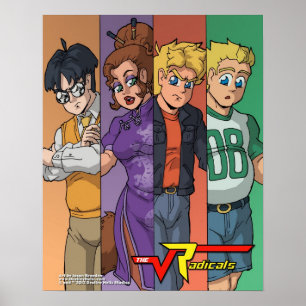 The Radicals "Colour Bars" 16x20 Main Cast Poster