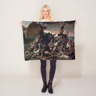 The Raft of the Medusa, Theodore Gericault Fleece Blanket