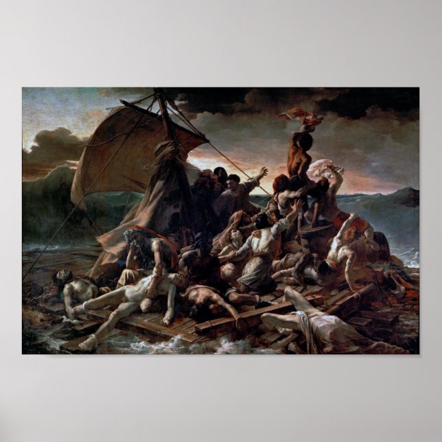The Raft of the Medusa, Theodore Gericault Poster (Front)