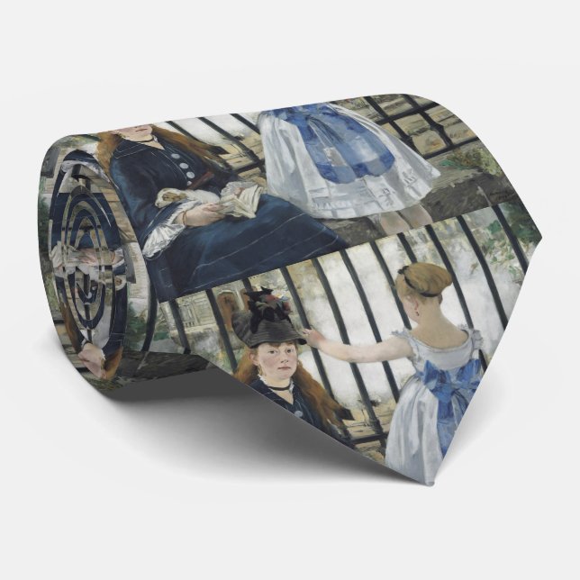 The Railway by Edouard Manet Tie (Rolled)