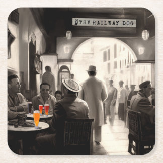 The Railway Dog Casablanca Coasters