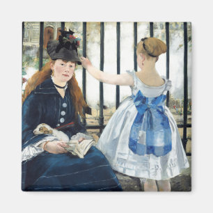  The Railway Edouard Manet  Magnet