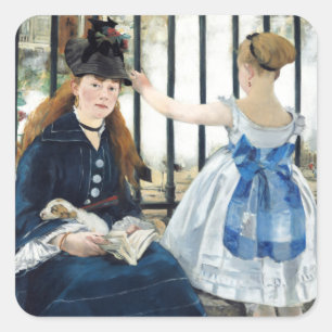 The Railway Edouard Manet Square Sticker