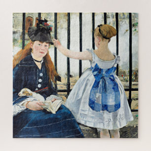The Railway, famous Edouard Manet painting Jigsaw Puzzle
