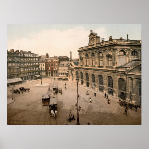 The railway station, Lille, France, c1900 Poster