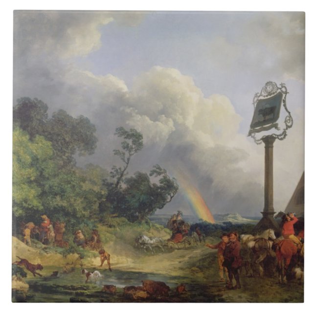 The Rainbow, 1784 (oil on canvas) Ceramic Tile (Front)