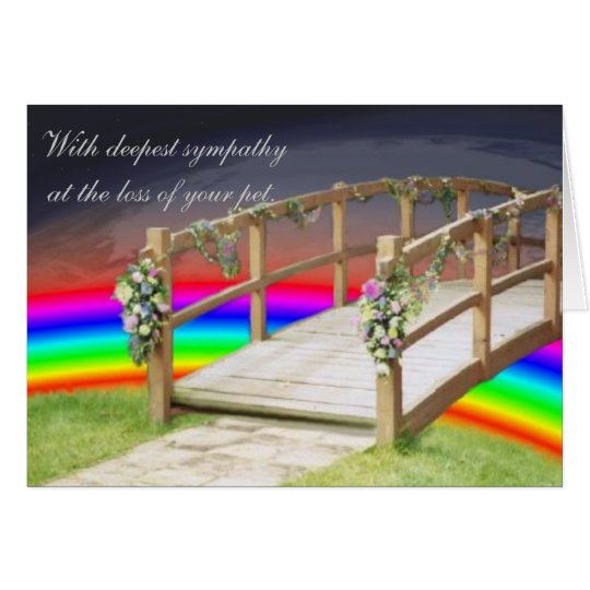 The rainbow bridge card