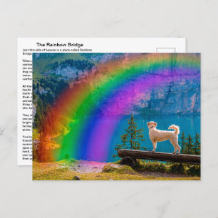 The Rainbow Bridge Poem, In Memory of a Pet... Tha Postcard