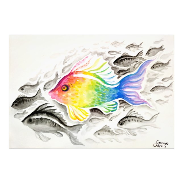 The rainbow fish  canvas print (Front)